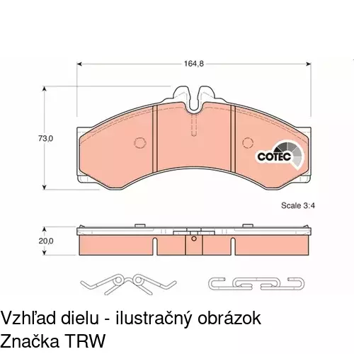 Brzdové dosky POLCAR S70-2022 - obr. 5