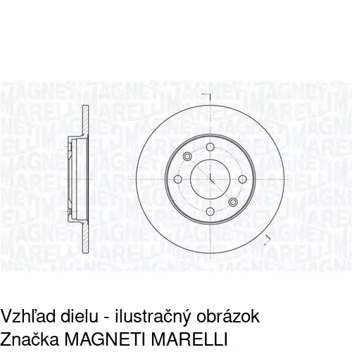 Brzdový kotúč POLCAR S71-0008