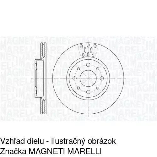 Brzdový kotúč POLCAR S71-0033