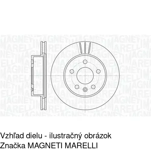 Brzdový kotúč POLCAR S71-0163 - obr. 1