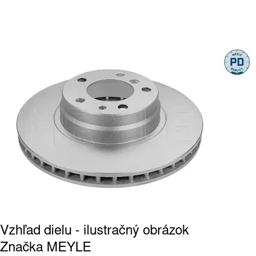 Brzdový kotúč POLCAR S71-0255 - obr. 1