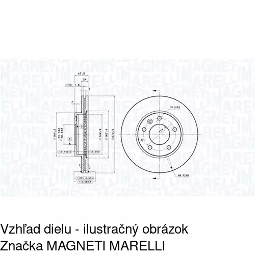 Brzdový kotúč POLCAR S71-0370 - obr. 1