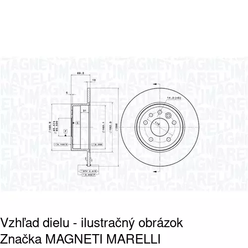 Brzdový kotúč POLCAR S71-1047 - obr. 5