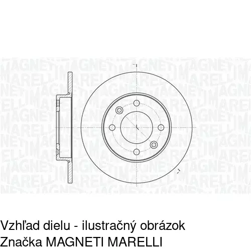 Brzdový kotúč POLCAR S71-1104