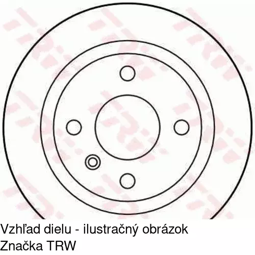 Brzdový kotúč POLCAR S71-1179 - obr. 1