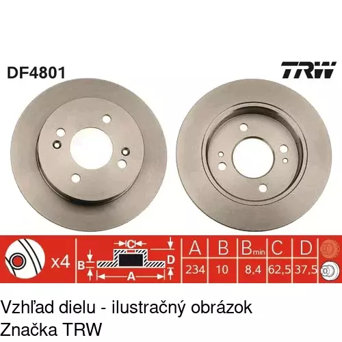 Brzdový kotúč POLCAR S71-1359 - obr. 1