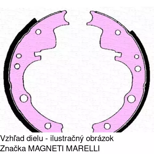 Brzdové čeľuste POLCAR S72-1050 - obr. 2