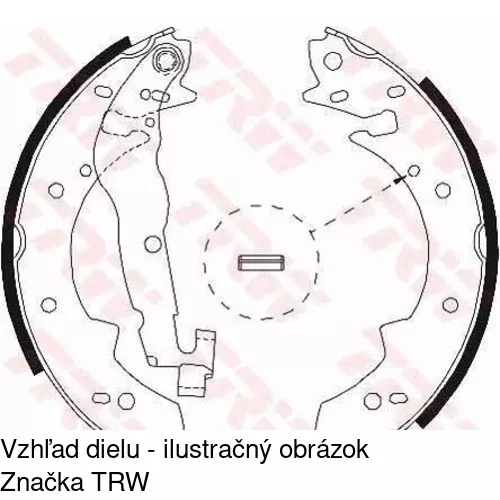 Brzdové čeľuste POLCAR S72-1070 - obr. 5