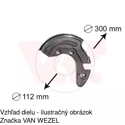 Brzdovy štít POLCAR 1324OT-2 - obr. 4