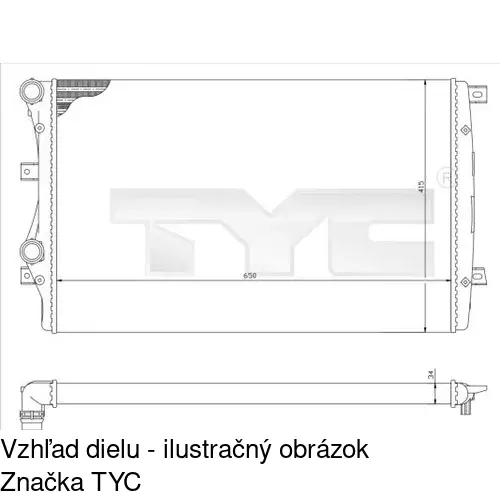 Chladiče vody POLCAR 1331082X