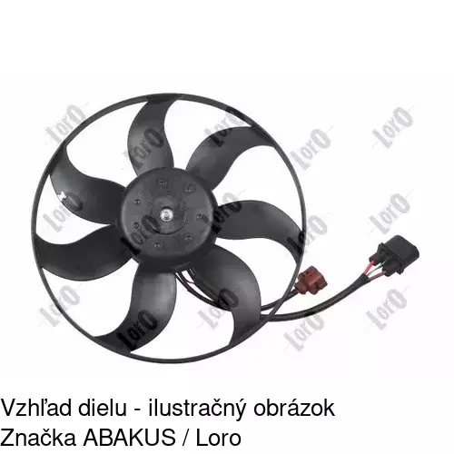 Ventilátor bez krytu / podpery POLCAR 133123U6-1 - obr. 1