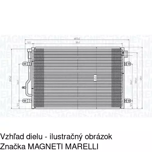 Chladiče klimatizácie POLCAR 1334K81X - obr. 2