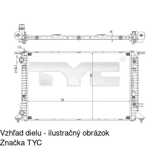 Chladiče vody POLCAR 133708-3