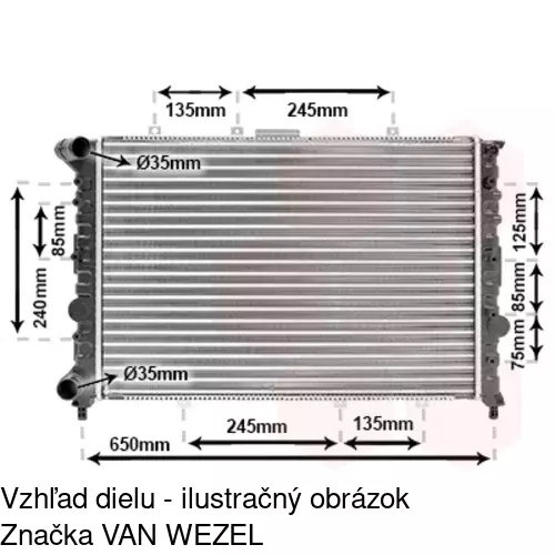 Chladiče vody POLCAR 140808-2 - obr. 3