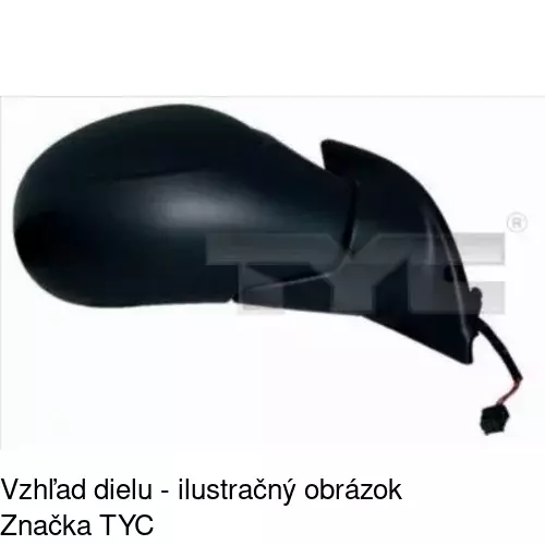 Vonkajšie zrkadlo POLCAR 2315511E - obr. 2