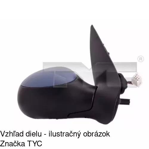 Vonkajšie zrkadlo POLCAR 2327528E