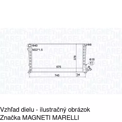 Chladiče vody 235008A5 /POLCAR/