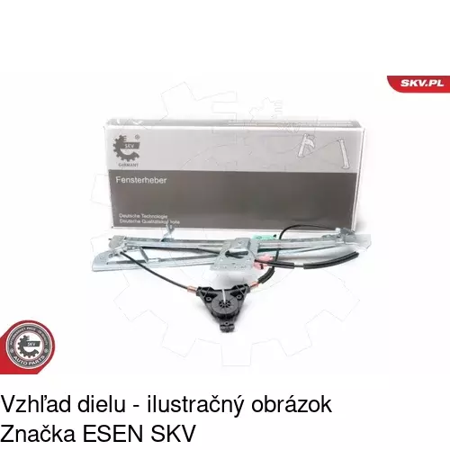 Elektrický mechanizmus okna dverí POLCAR 2397PSE1 - obr. 4