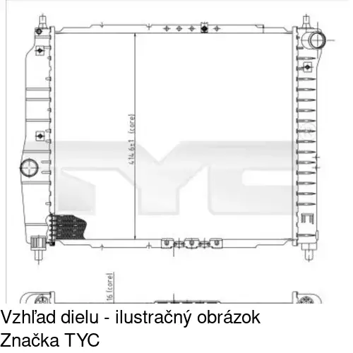 Chladiče vody POLCAR 250008-X