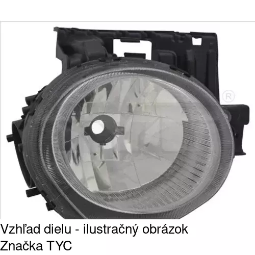 Hlavný reflektor POLCAR 271310-E - obr. 1