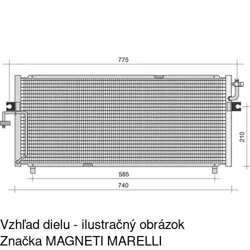 Chladiče klimatizácie POLCAR 2732K82X