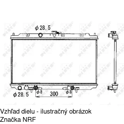 Chladiče vody POLCAR 273408-2 - obr. 1