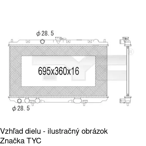 Chladiče vody POLCAR 273408-4