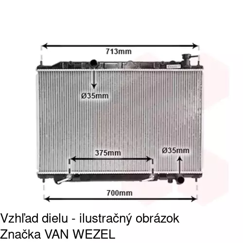 Chladiče vody POLCAR 274808-2 - obr. 1