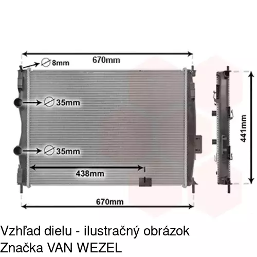 Chladiče vody POLCAR 275908-6 - obr. 5