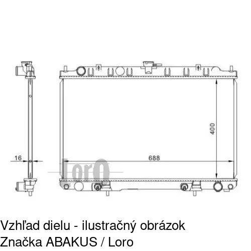 Chladiče vody POLCAR 276208-1 - obr. 1