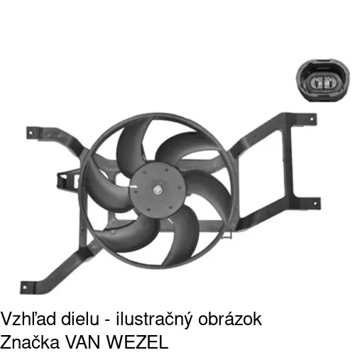 Ventilátory chladičov 280023W1 /POLCAR/ - obr. 2