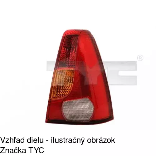 Zadné svetlo POLCAR 280088-E