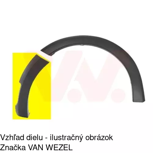 Lišta nárazníka POLCAR 28B20715 - obr. 1