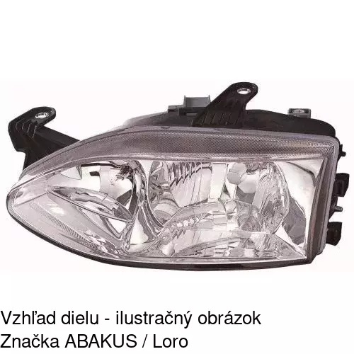 Hlavný reflektor POLCAR 3005101E - obr. 3