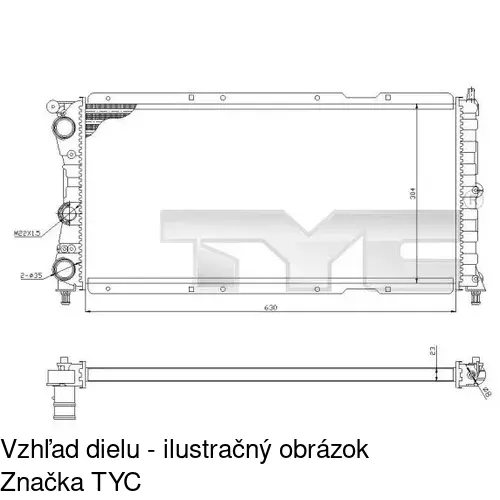 Chladiče vody POLCAR 301708A5