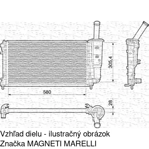 Chladiče vody POLCAR 302308A5 - obr. 1