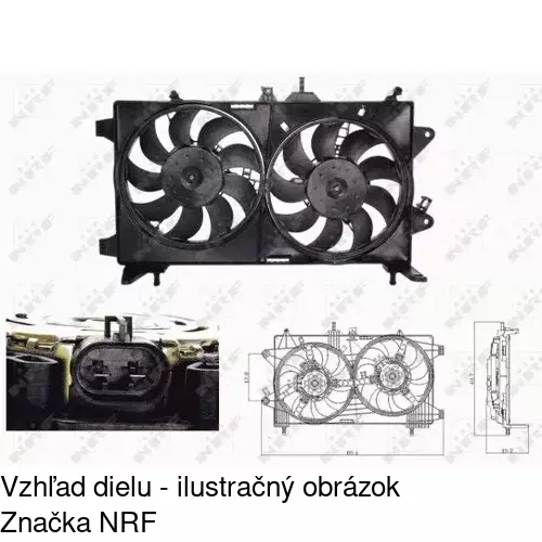 Ventilátory chladičov 302323W5 /POLCAR/ - obr. 3