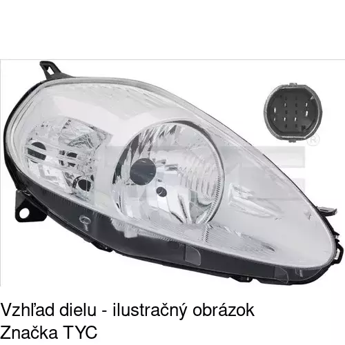 Hlavný reflektor POLCAR 3024092E