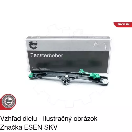 Elektrický mechanizmus okna dverí POLCAR 3024PSE3 - obr. 2