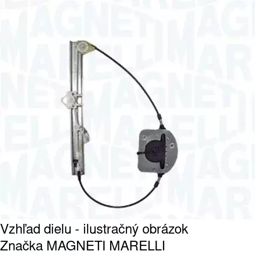 Elektrický mechanizmus okna dverí POLCAR 3024PSE5 - obr. 1