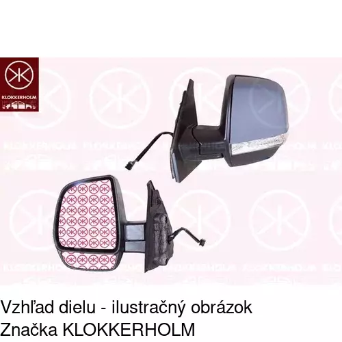 Vonkajšie zrkadlo POLCAR 3042516E - obr. 2