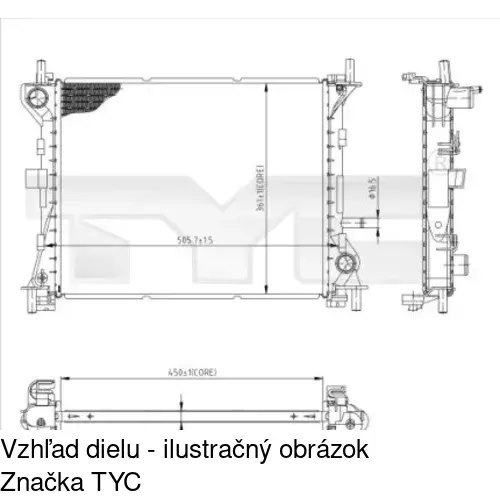 Chladiče vody POLCAR 320108A1