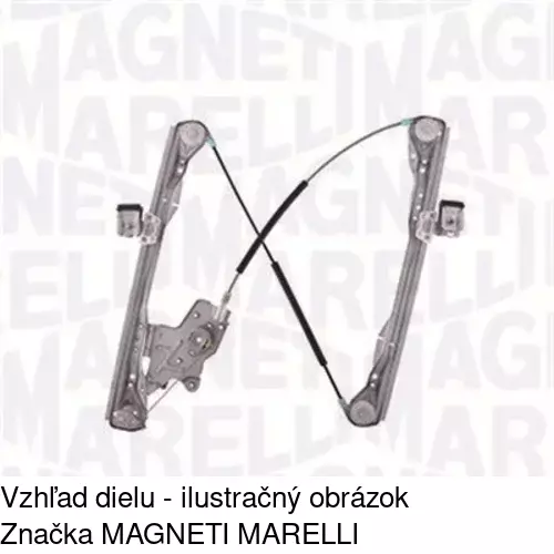 Elektrický mechanizmus okna dverí POLCAR 3201PSE3