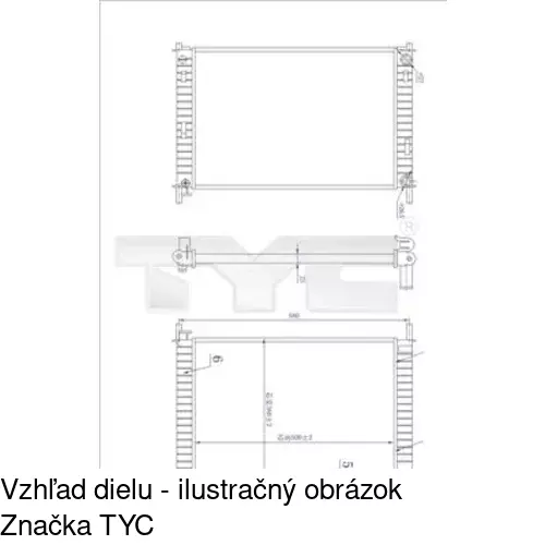 Chladiče vody POLCAR 321208A1 - obr. 1