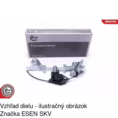 Elektrický mechanizmus okna dverí POLCAR 3212PSE3 - obr. 3