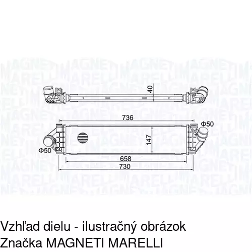 Chladiče vzduchu (Intercoolery) POLCAR 3219J8-2