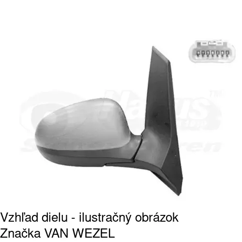 Vonkajšie zrkadlo 3233525S /POLCAR/ - obr. 5