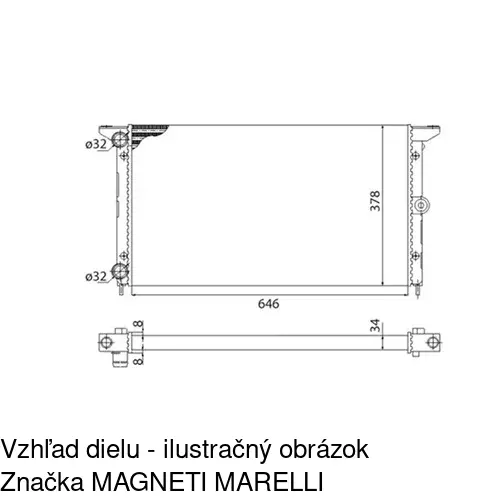 Chladiče vody POLCAR 324008A3 - obr. 2