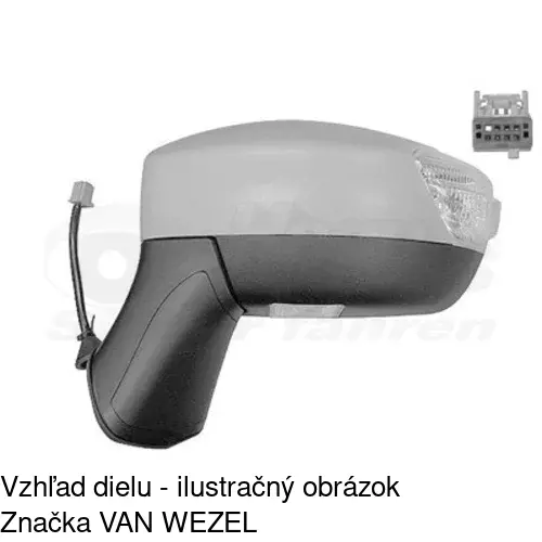 Vonkajšie zrkadlo 3252515E /POLCAR/ - obr. 1