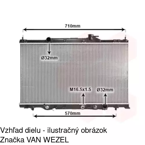 Chladiče vody POLCAR 387608-2 - obr. 2